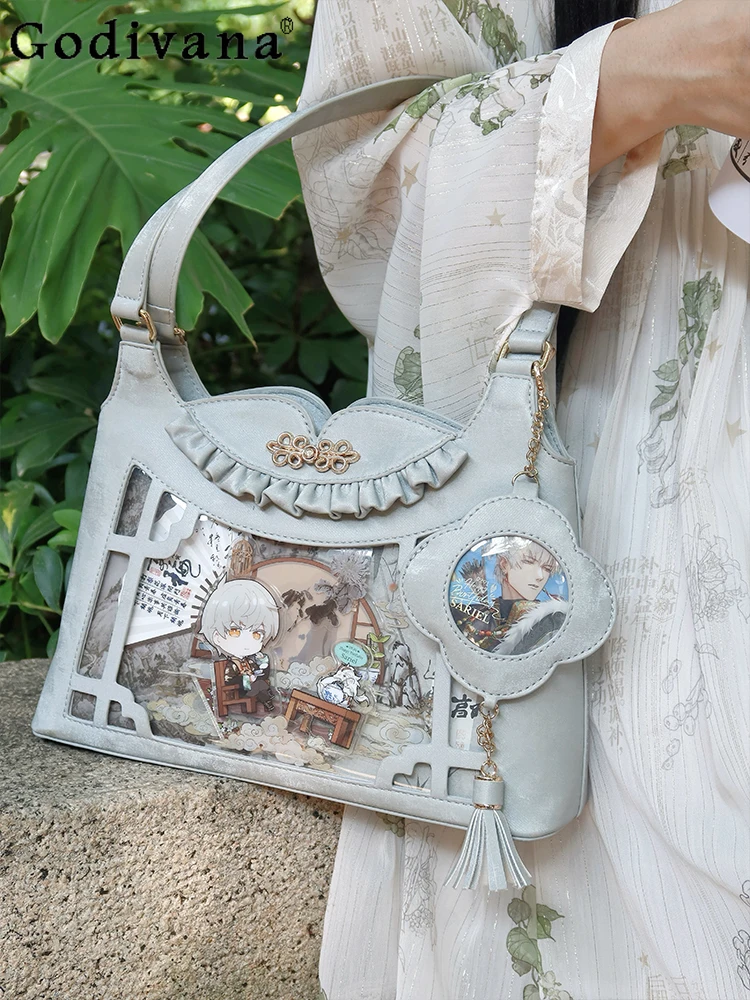 Vintage Elegant Lady Original Chinese Style Small Capacity Pain Bag 2025 New Commute Casual Single Shoulder Handbag for Women 
Vintage Elegant Lady Original Chinese Style Small Capacity Pain Bag 2025 New Commute Casual Single Shoulder Handbag for Women