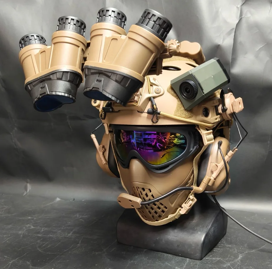 Tactical Helmet Set, Mask, Four-eyed Night Vision Device Model, CS Equipment
Tactical Helmet Set, Mask, Four-eyed Night Vision Device Model, CS Equipment