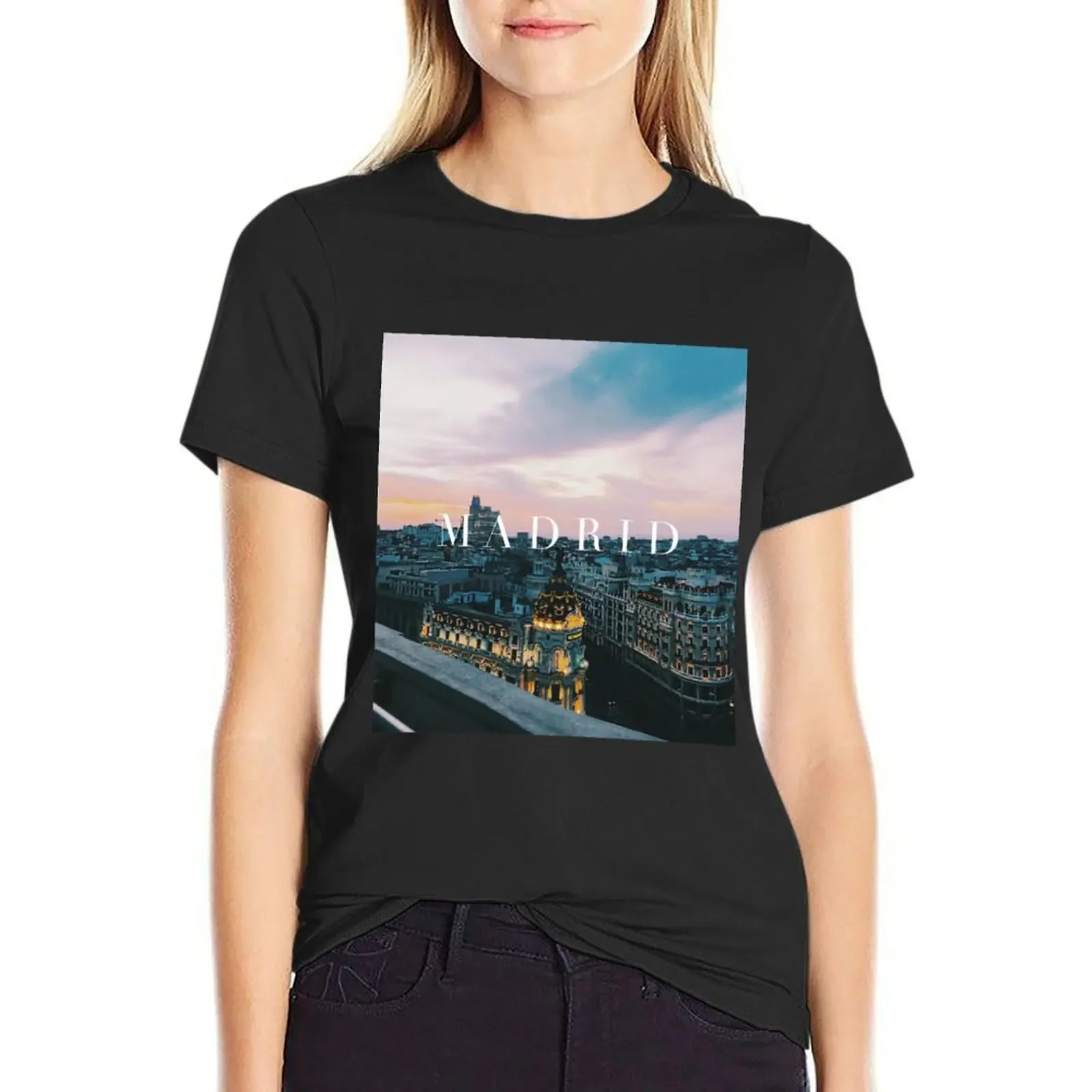 Madrid T-Shirt vintage kawaii clothes summer tops white t-shirt dress for Women sexy
Madrid T-Shirt vintage kawaii clothes summer tops white t-shirt dress for Women sexy