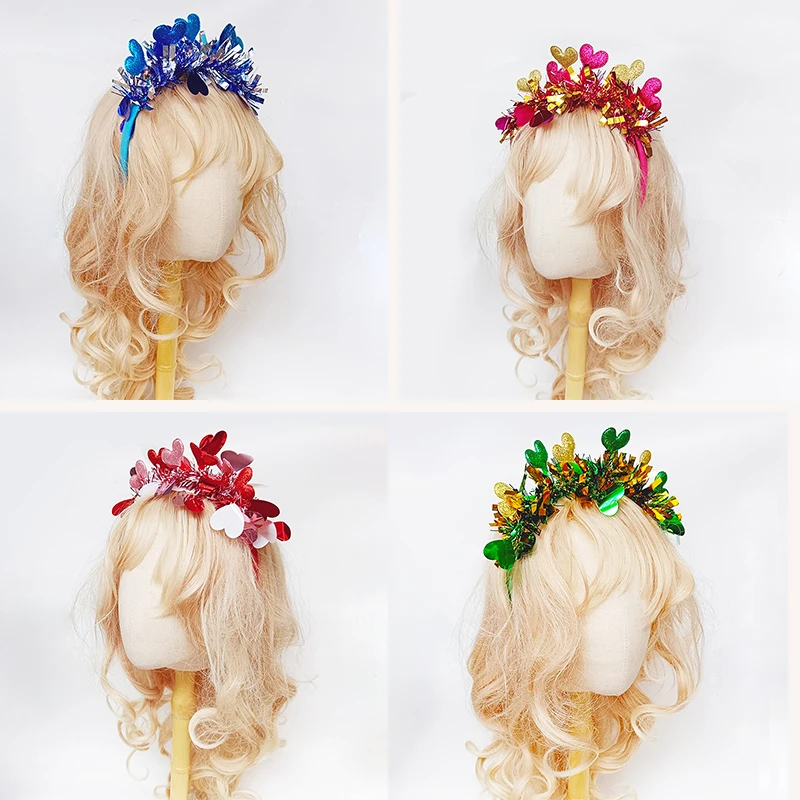 2pcs Rose red, blue, green and pink love heart ribbon decorated headband, headdress for celebration, dance and party costumes.
2pcs Rose red, blue, green and pink love heart ribbon decorated headband, headdress for celebration, dance and party costumes.