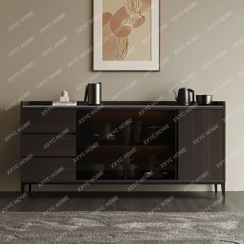 KItalian solid wood rock slab dining side cabinet tea bar machine integrated living room against the wall
KItalian solid wood rock slab dining side cabinet tea bar machine integrated living room against the wall