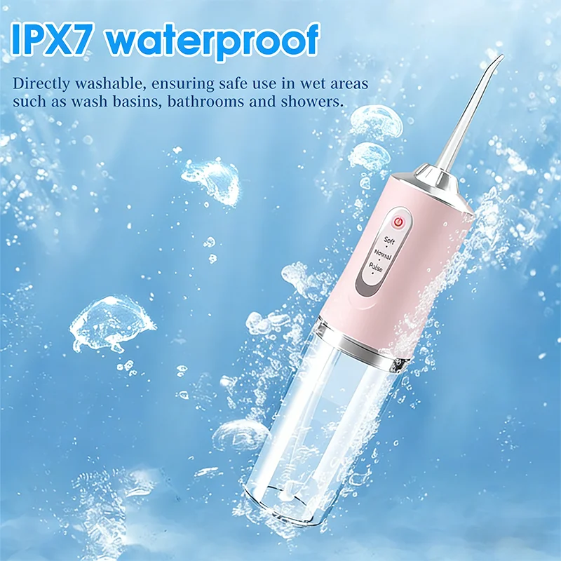Portable Cordless Water Flosser Professional Electric Oral Irrigator Tooth Cleaner with 3 Modes And Water Drill IPX7 Waterproof
Portable Cordless Water Flosser Professional Electric Oral Irrigator Tooth Cleaner with 3 Modes And Water Drill IPX7 Waterproof