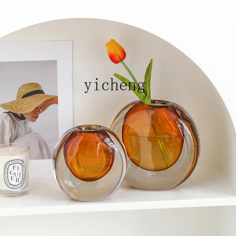 ZK glass vase, modern simple light luxury ornament, entrance wine cabinet decoration, living room flower arrangement
ZK glass vase, modern simple light luxury ornament, entrance wine cabinet decoration, living room flower arrangement