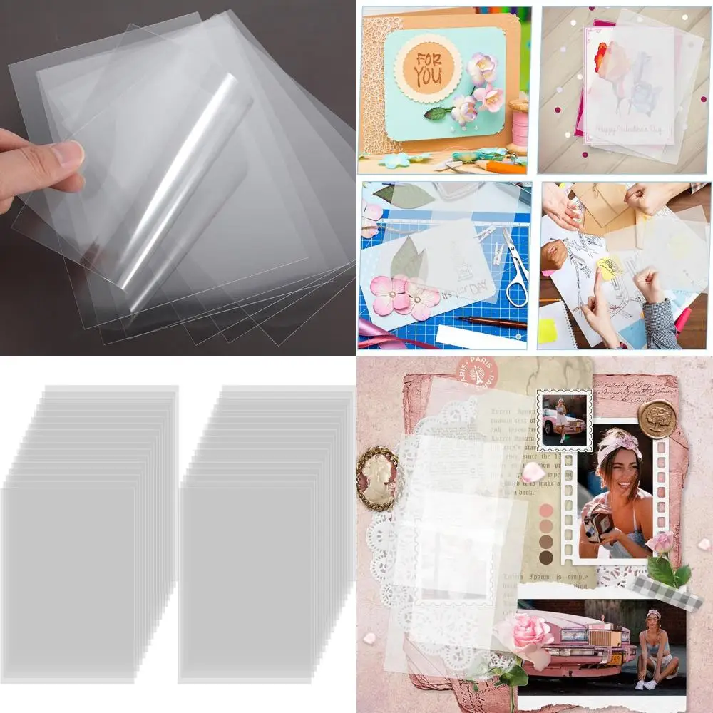 50 Pcs Heat Resistant Clear Acetate Sheets - 4.3x6.3 inch or Handmade Crats, Transparent Plastic Sheets, BPA ree, Heat Shrink Pa
50 Pcs Heat Resistant Clear Acetate Sheets - 4.3x6.3 inch or Handmade Crats, Transparent Plastic Sheets, BPA ree, Heat Shrink Pa