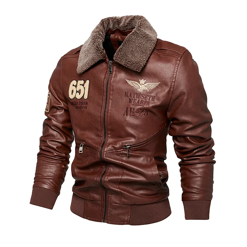 Male Autumn Winter Thick Coat Original Embroidered Men Clothing High-Quality Detachable Fur Collar Jacket Men's Leather Jacket
Male Autumn Winter Thick Coat Original Embroidered Men Clothing High-Quality Detachable Fur Collar Jacket Men's Leather Jacket