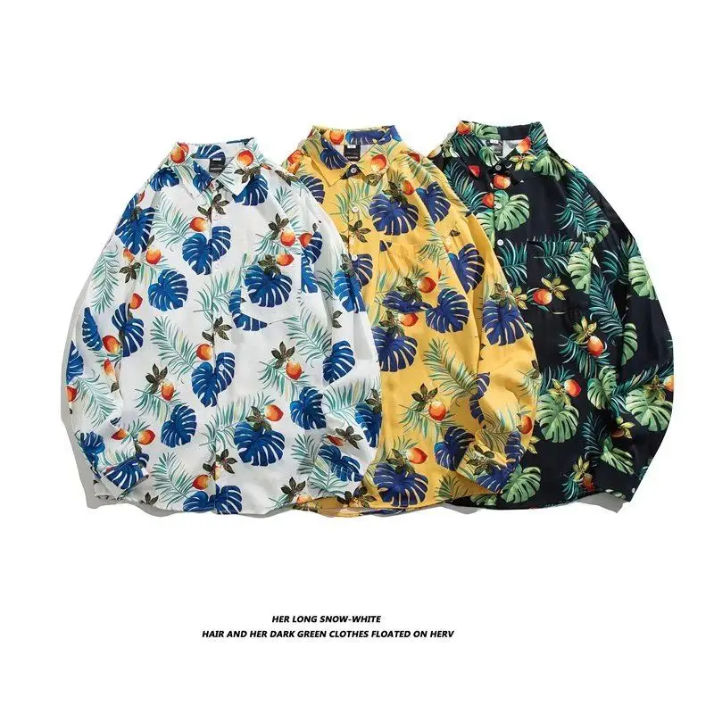 Casual Loose Long Sve Floral Print Men's irt Hip Hop Street Sle Couple's irt Stand Fit Polyester Fiber Cool Sensa...
Casual Loose Long Sve Floral Print Men's irt Hip Hop Street Sle Couple's irt Stand Fit Polyester Fiber Cool Sensa...