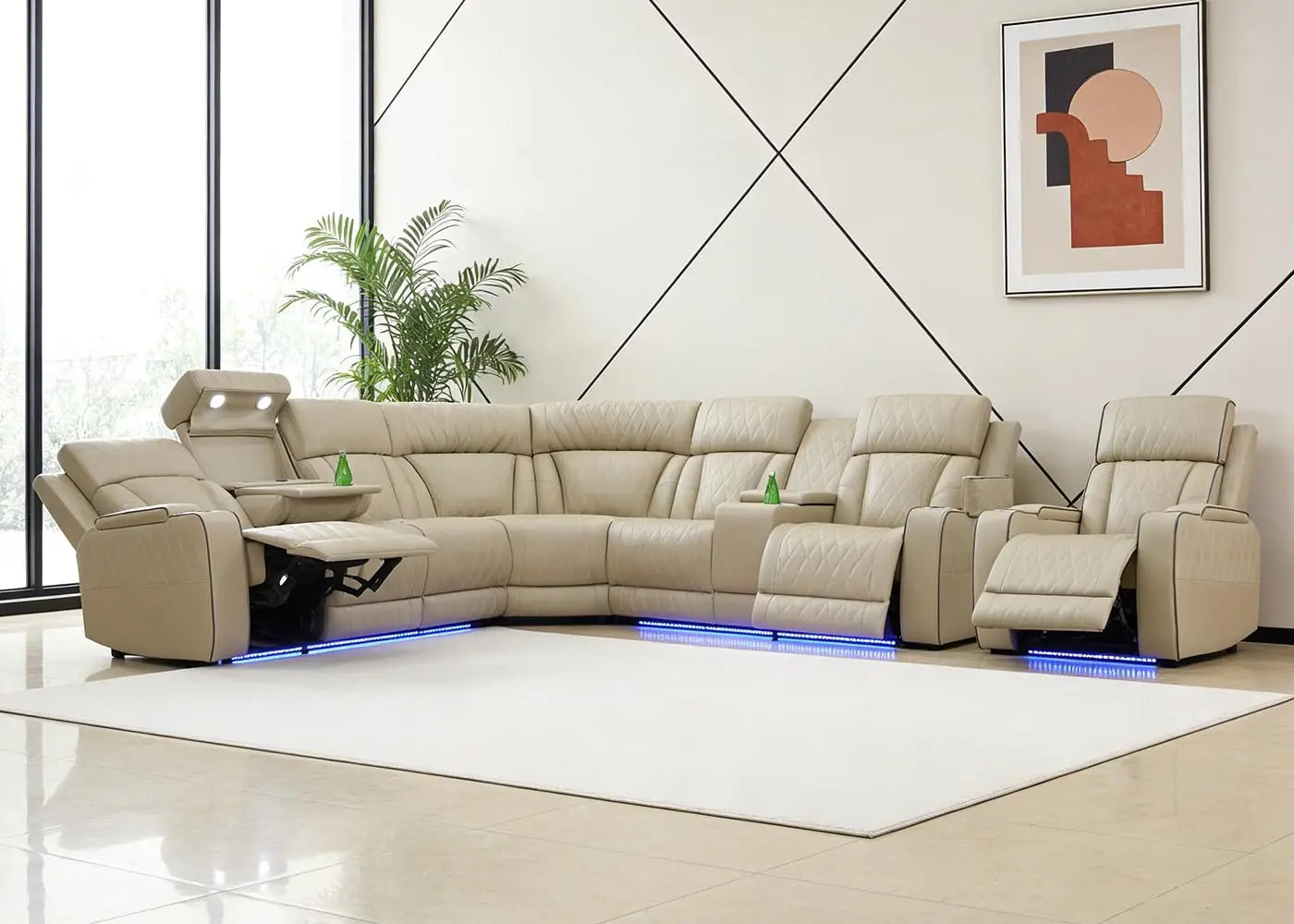 L-Shape Power Reclining Sectional Sofa Chair Coffee Table Faux Leather Living Room Corner Set, Customized
L-Shape Power Reclining Sectional Sofa Chair Coffee Table Faux Leather Living Room Corner Set, Customized