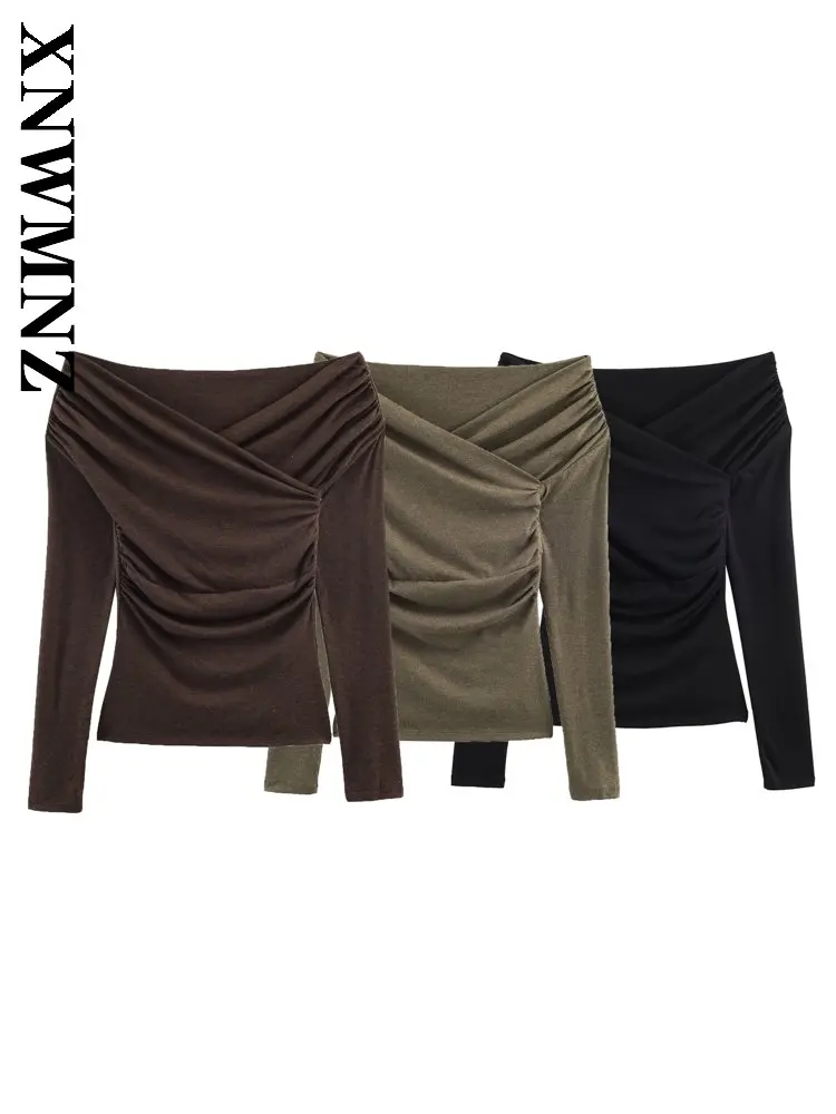 XNWMNZ 2025 Winter New Woman's Chic Party slash neck Collar Long Sleeve Knitted Pullover Evening Party club Autumn Lady Fashion
XNWMNZ 2025 Winter New Woman's Chic Party slash neck Collar Long Sleeve Knitted Pullover Evening Party club Autumn Lady Fashion