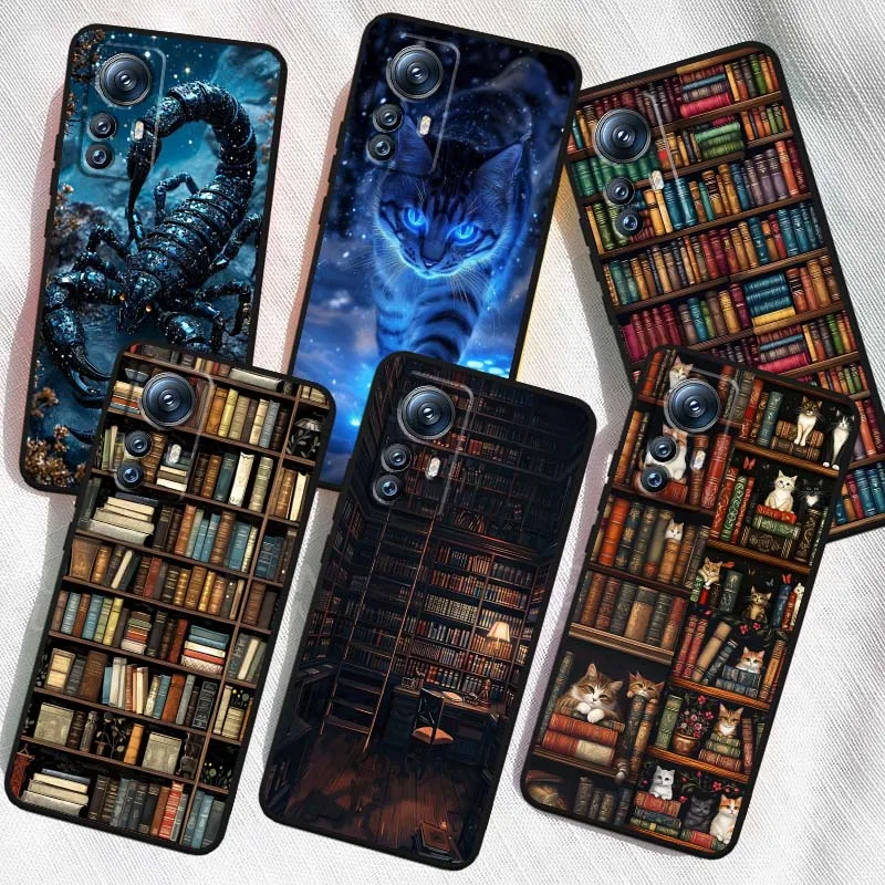 Retro Bookshelf Scorpion Cat Phone Case For Xiaomi Mi 15 14 13 13T 12 12T 12S 11 11i 11T Pro Ultra Lite 5G Black Soft Cover
Retro Bookshelf Scorpion Cat Phone Case For Xiaomi Mi 15 14 13 13T 12 12T 12S 11 11i 11T Pro Ultra Lite 5G Black Soft Cover