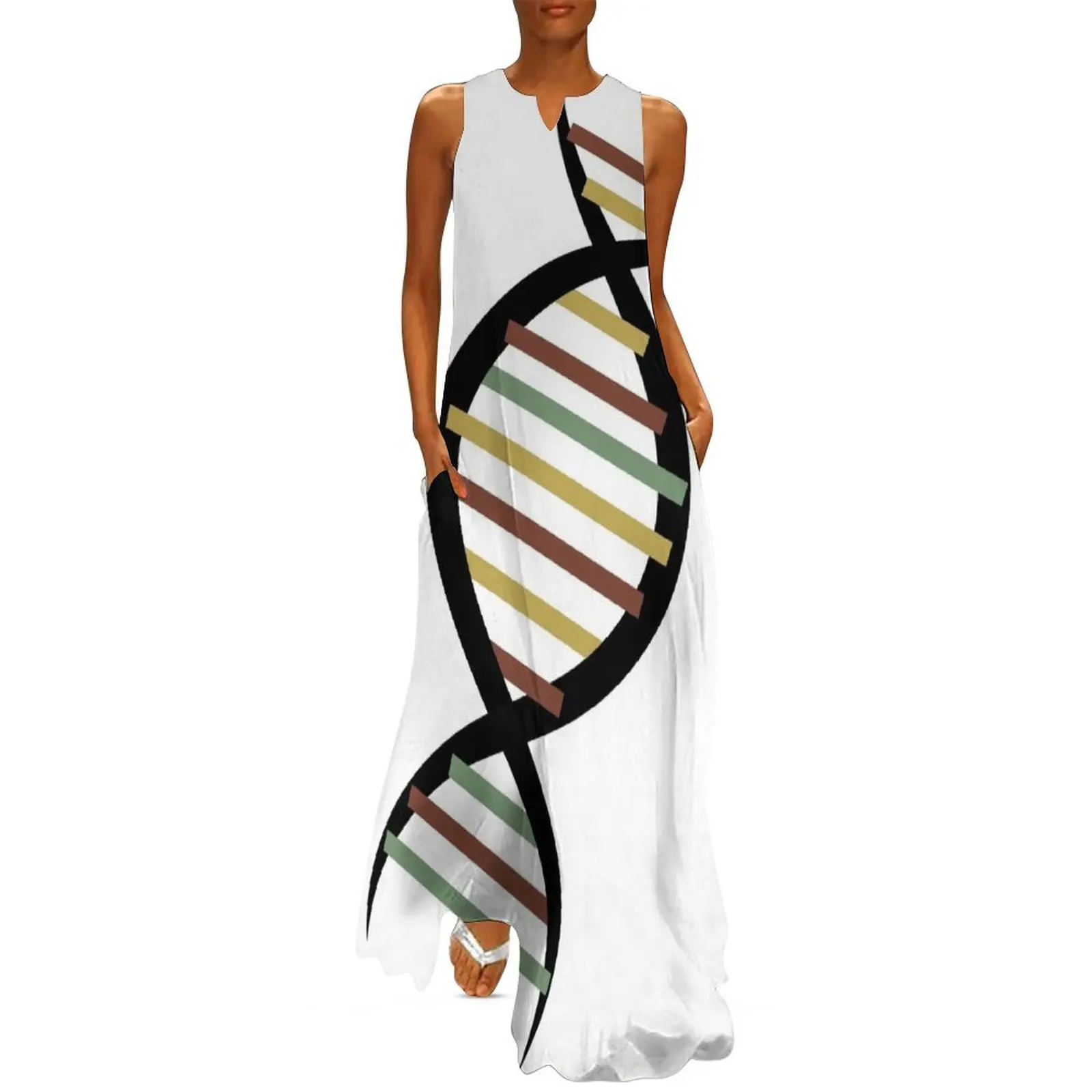 DNA (golden, brown, green, red) Long Dress Long dress Woman clothing long sleeve dresses women's summer jumpsuit
DNA (golden, brown, green, red) Long Dress Long dress Woman clothing long sleeve dresses women's summer jumpsuit
