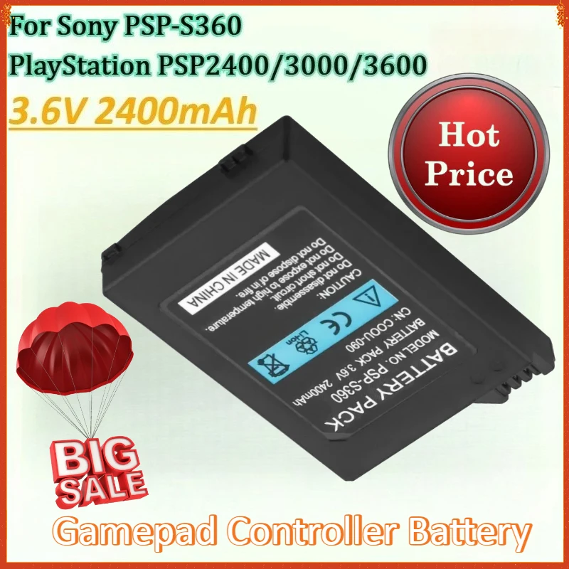 New 3.6V 2400mAh Rechargeable Battery Pack for Sony PlayStation PSP-S360 PSP3000 PSP2400 PSP3600 Gamepad Controller Battery
New 3.6V 2400mAh Rechargeable Battery Pack for Sony PlayStation PSP-S360 PSP3000 PSP2400 PSP3600 Gamepad Controller Battery
