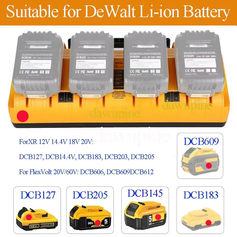 Power Tool Accessories DCB104 For DeWalt Lithium Battery cCharger Four Charging Simultaneously DCB204 DCB127 DCB105 DCB112
Power Tool Accessories DCB104 For DeWalt Lithium Battery cCharger Four Charging Simultaneously DCB204 DCB127 DCB105 DCB112