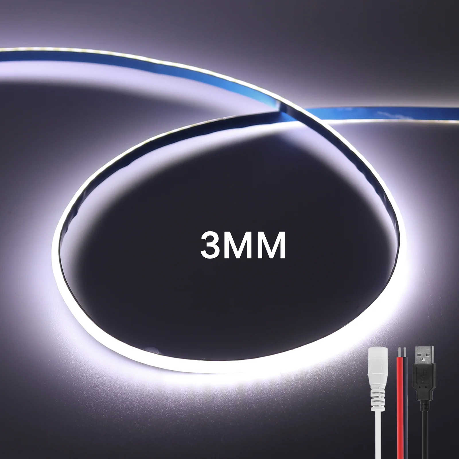 3mm COB LED Strip 5V 320Leds/m Flexible Ribbon Tape Ice Blue Yellow Red Green Pink White For Home Decor RA90 LED Strip Lighting
3mm COB LED Strip 5V 320Leds/m Flexible Ribbon Tape Ice Blue Yellow Red Green Pink White For Home Decor RA90 LED Strip Lighting