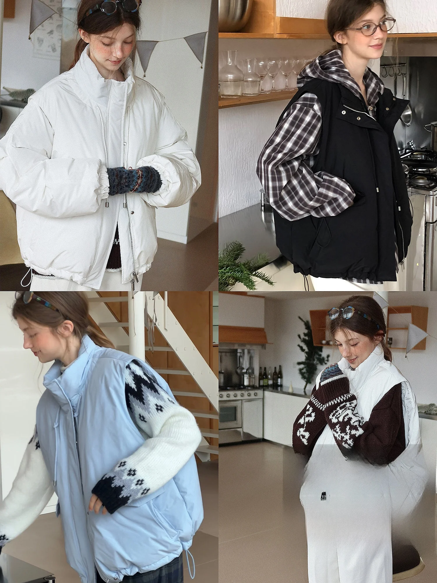 Warm Puffer Vest Women's Nordic Collar Dstring Sve Detachable 90 White Du down Filling Long Sve Zipper Closure
Warm Puffer Vest Women's Nordic Collar Dstring Sve Detachable 90 White Du down Filling Long Sve Zipper Closure