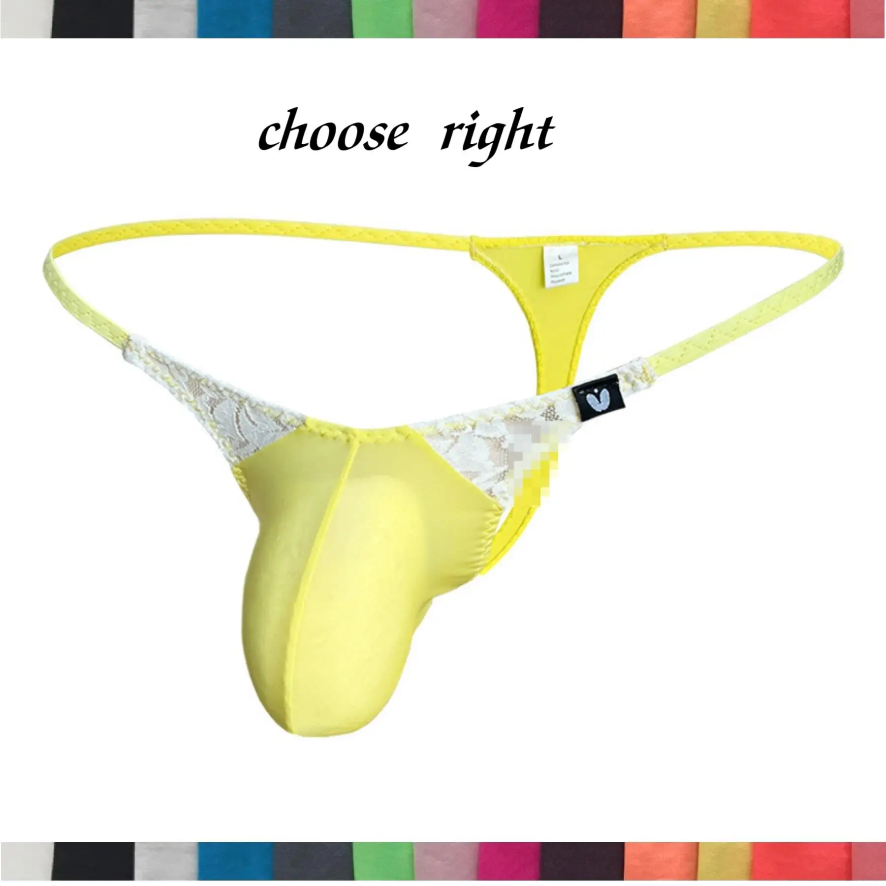 Men's Big Bag Low Waist Lace Thongs Sissy Comfortable Briefs with Elastic G-String Pouch Sexy Gays Underwear
Men's Big Bag Low Waist Lace Thongs Sissy Comfortable Briefs with Elastic G-String Pouch Sexy Gays Underwear