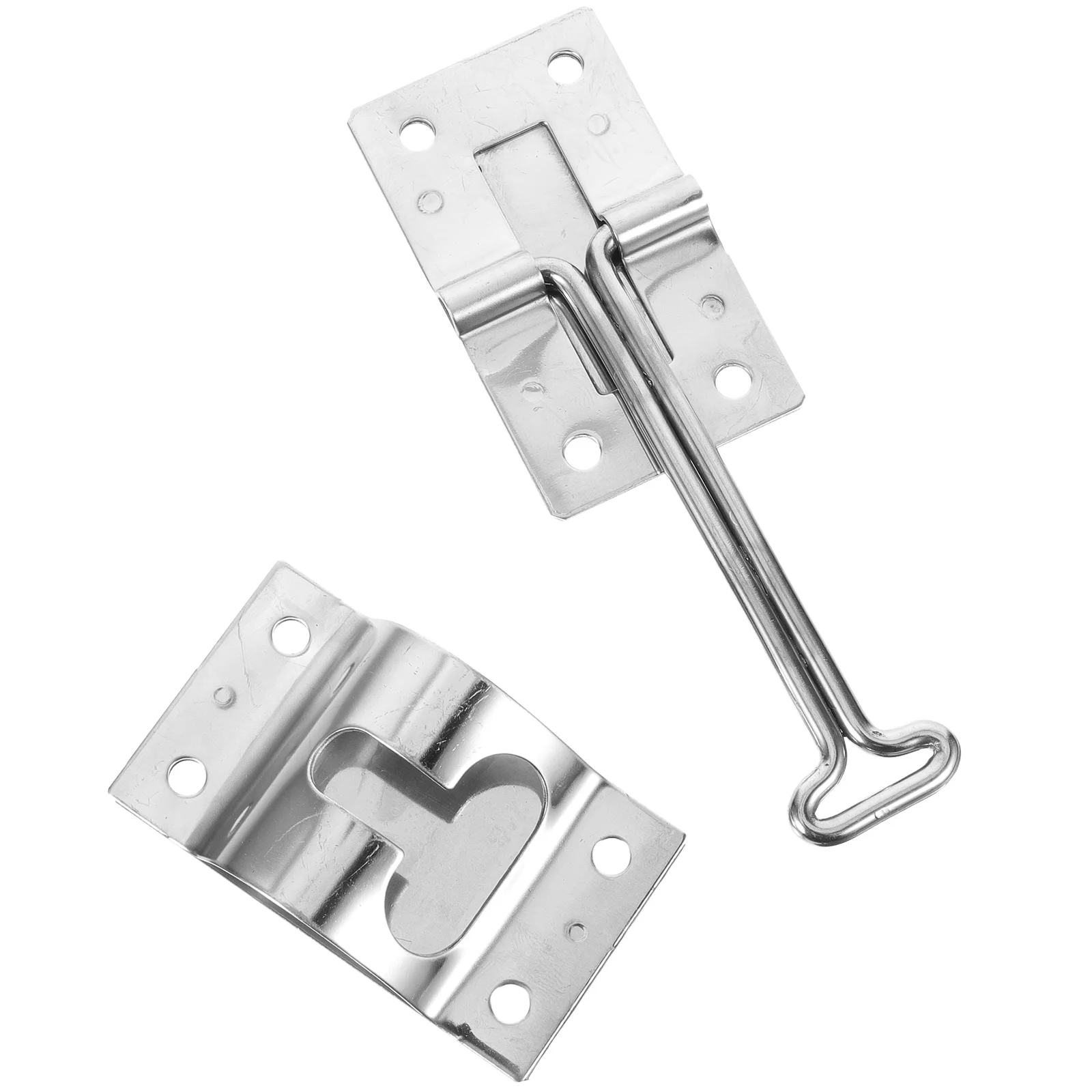 1 Set Of T-Type Door Latch Heavy Duty Stainless Steel Entry Catch Holder For Rv Trailer Freezer Truck Door Hold Hook Metal Catch
1 Set Of T-Type Door Latch Heavy Duty Stainless Steel Entry Catch Holder For Rv Trailer Freezer Truck Door Hold Hook Metal Catch