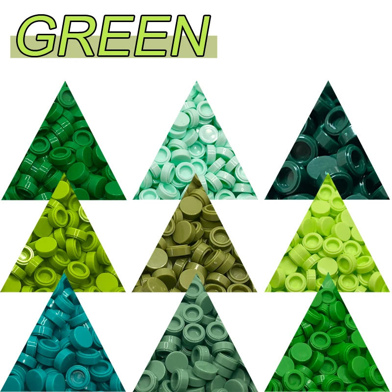 1000pcs 98138 Green Series Round Tile 1x1 Round Circle Pixel Painting Building Block Toy Mosaic Parts
1000pcs 98138 Green Series Round Tile 1x1 Round Circle Pixel Painting Building Block Toy Mosaic Parts