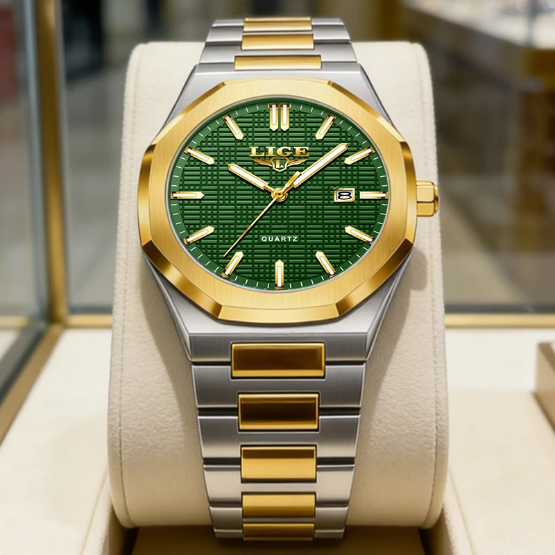 Fashion LIGE Top Brand Luxury Mens Watches Business Steel Quartz Wristwatches 30M Waterproof Luminous Watch Men Gifts Reloj 2026
Fashion LIGE Top Brand Luxury Mens Watches Business Steel Quartz Wristwatches 30M Waterproof Luminous Watch Men Gifts Reloj 2026