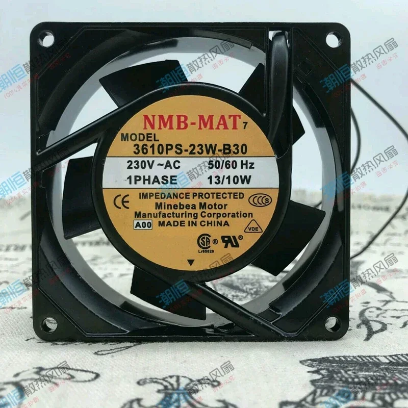 NMB 3610PS-23W-B30 A00 AC 230V 13/10W 92x92x25mm 2-Wire Server Cooling Fan
NMB 3610PS-23W-B30 A00 AC 230V 13/10W 92x92x25mm 2-Wire Server Cooling Fan