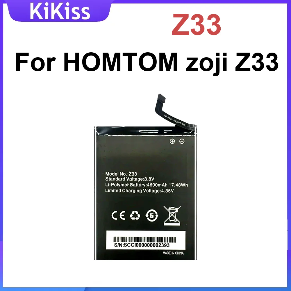 Z33 4600 мАч аккумулятор мобильного телефона для замены высокой емкости Homtom Zoji 
Z33 4600 мАч аккумулятор мобильного телефона для замены высокой емкости Homtom Zoji