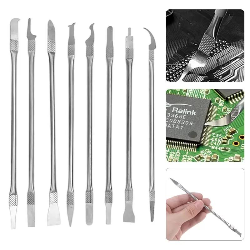 8pcs CPU IC Glue Remover Phone Repair Tool C Chip Repair Thin Blades Piratical Repair Hand Tool For Mobile Phone Computer
8pcs CPU IC Glue Remover Phone Repair Tool C Chip Repair Thin Blades Piratical Repair Hand Tool For Mobile Phone Computer