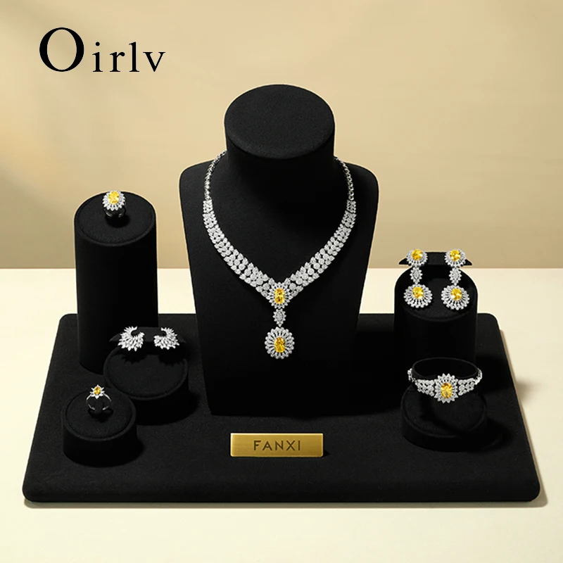 Oirlv Black Jewelry Display Stand Microfiber Counter Display Props Shop Cabinet Display for Necklace Earrings Ring Holder Stand
Oirlv Black Jewelry Display Stand Microfiber Counter Display Props Shop Cabinet Display for Necklace Earrings Ring Holder Stand