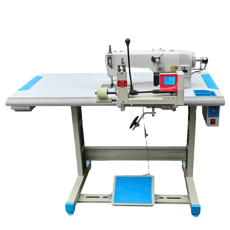 Automatic tape turner front-pull electronic mop wheel anti-pig intestine strip turner flat seam traction device
Automatic tape turner front-pull electronic mop wheel anti-pig intestine strip turner flat seam traction device