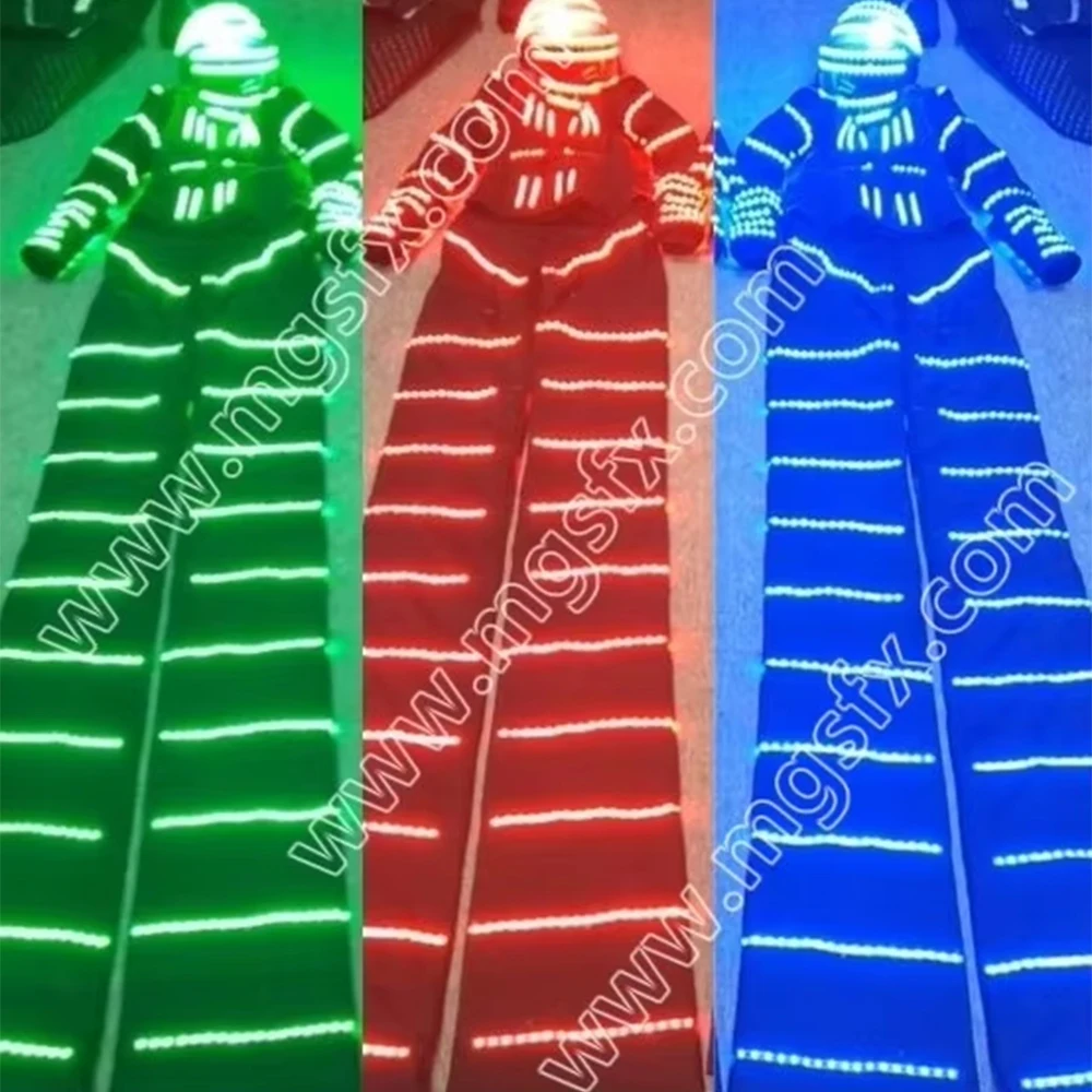 LED Glowing Stilts Walker Dance Suit Creative Performance Props Halloween Costume Christmas Celebration Party Robot Costumes
LED Glowing Stilts Walker Dance Suit Creative Performance Props Halloween Costume Christmas Celebration Party Robot Costumes