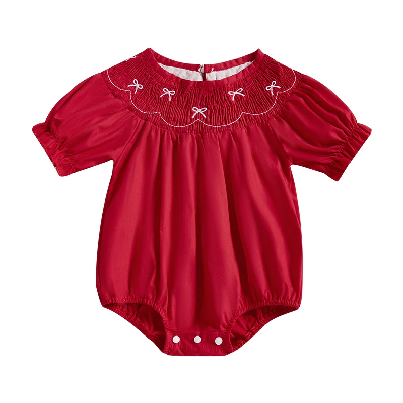 Baby Girls Summer Jumpsuit Casual Bow Embroidered Short Sleeve Newborn Romper for Toddler Cute Clothes
Baby Girls Summer Jumpsuit Casual Bow Embroidered Short Sleeve Newborn Romper for Toddler Cute Clothes