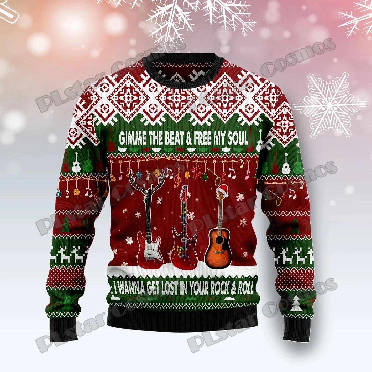 PLstar Cosmos Guitar Gimme The Beat 3D Printed Men's Ugly Christmas Sweater Winter Unisex Casual Warm Knitwear Pullover MY16
PLstar Cosmos Guitar Gimme The Beat 3D Printed Men's Ugly Christmas Sweater Winter Unisex Casual Warm Knitwear Pullover MY16