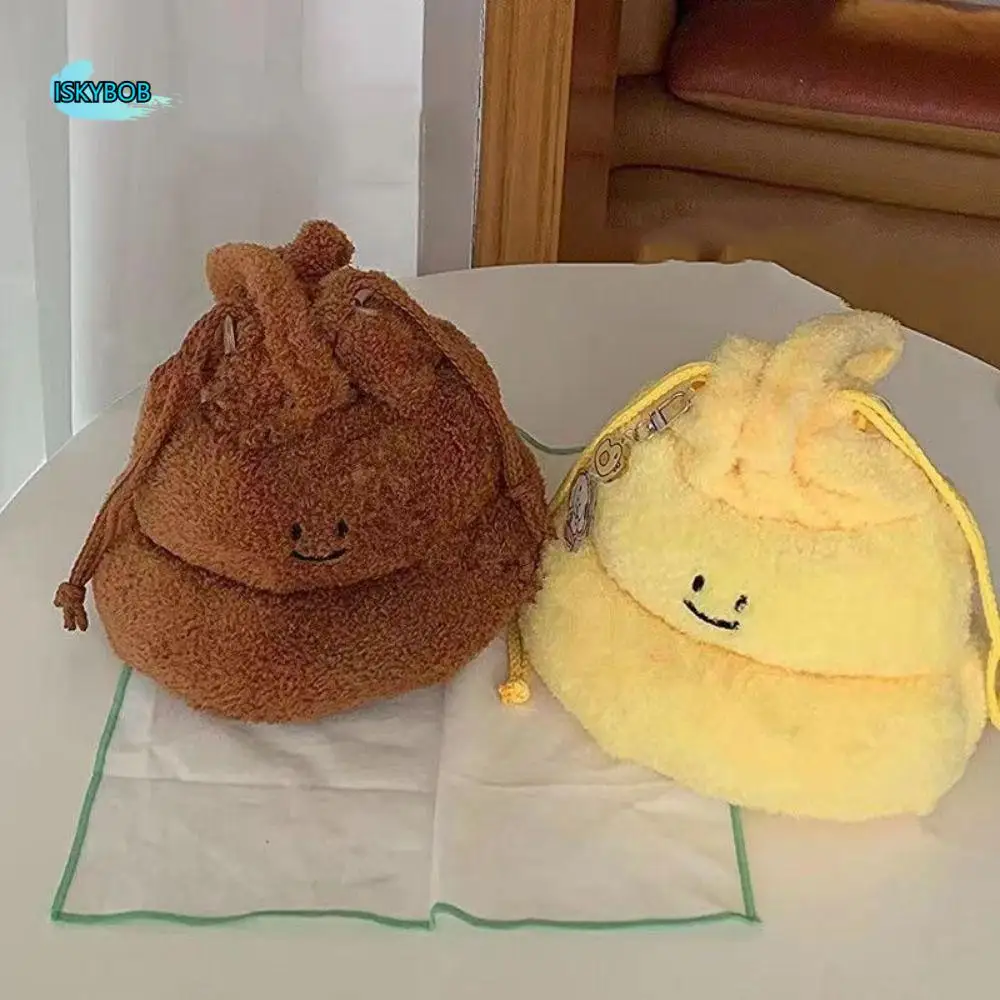 Drawstring Cartoon Poop Shape Handbag Large Capacity Soft Women's Crossbody Bag Fluffy Portable Lovely Poo Pouch Girls
Drawstring Cartoon Poop Shape Handbag Large Capacity Soft Women's Crossbody Bag Fluffy Portable Lovely Poo Pouch Girls
