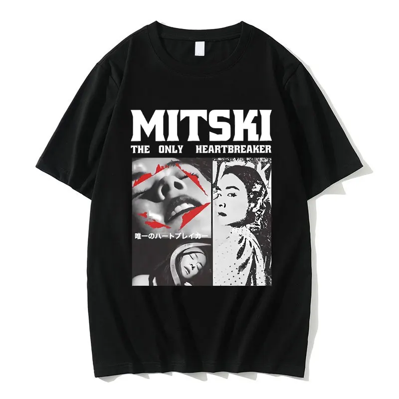 Футболка Mitski с принтом единственного сердца для мужчин и женщин, винтажные Большие футболки с круглым вырезом, Мужская модная повседневная женская футболка
Футболка Mitski с принтом единственного сердца для мужчин и женщин, винтажные Большие футболки с круглым вырезом, Мужская модная повседневная женская футболка