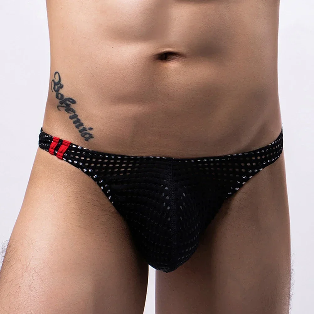 Mens Sexy Pouch Thongs Mesh Swim Low Rise Bikini Seamless Briefs Elastic Underwear For Hot Man Panties Breathable Underpants
Mens Sexy Pouch Thongs Mesh Swim Low Rise Bikini Seamless Briefs Elastic Underwear For Hot Man Panties Breathable Underpants