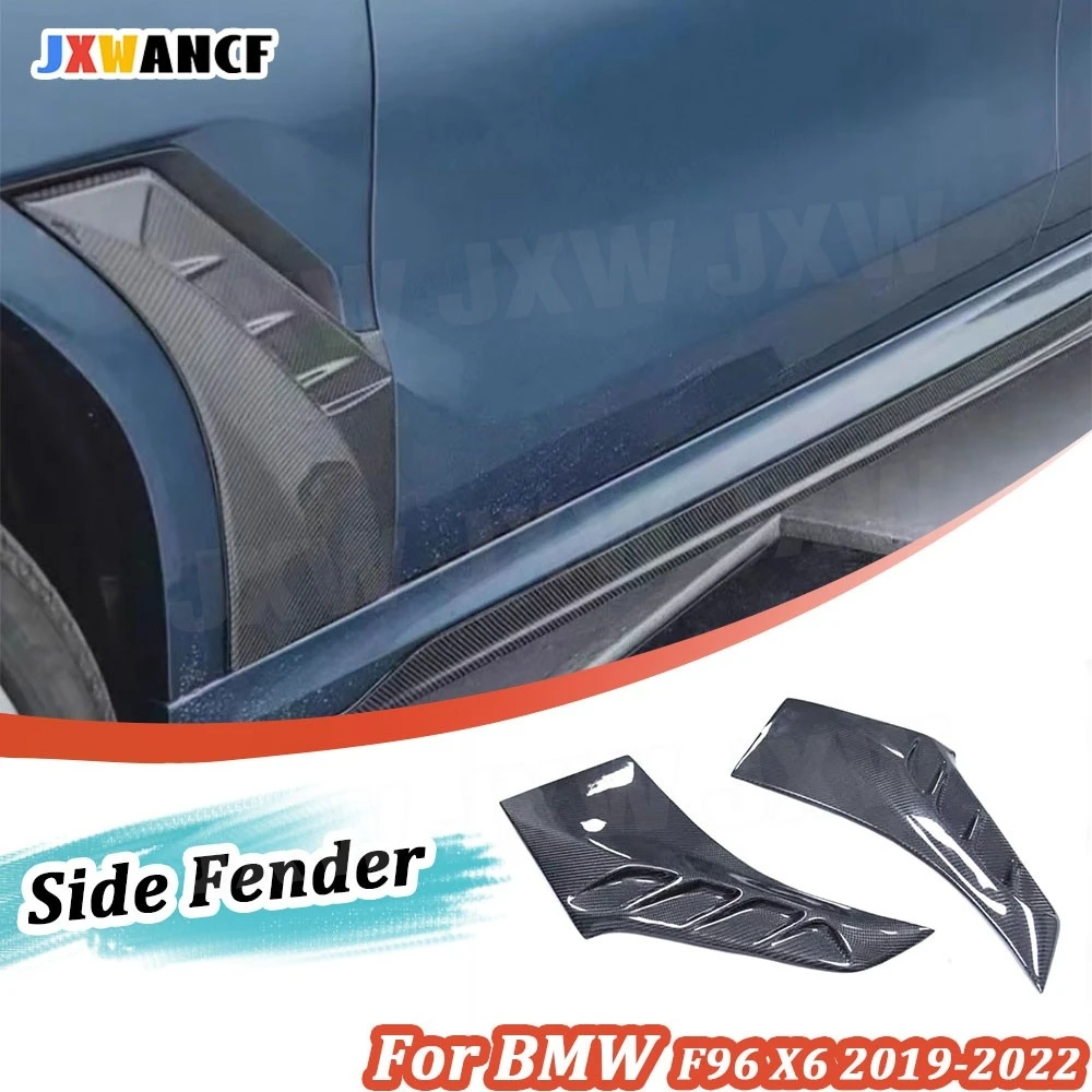 JXWANCF Carbon Fiber Front Fender Air Vent Fin Gill Trim Cover For BMW F96 X6 2019-2022 Black Body kits Car FRP Body Kits
JXWANCF Carbon Fiber Front Fender Air Vent Fin Gill Trim Cover For BMW F96 X6 2019-2022 Black Body kits Car FRP Body Kits