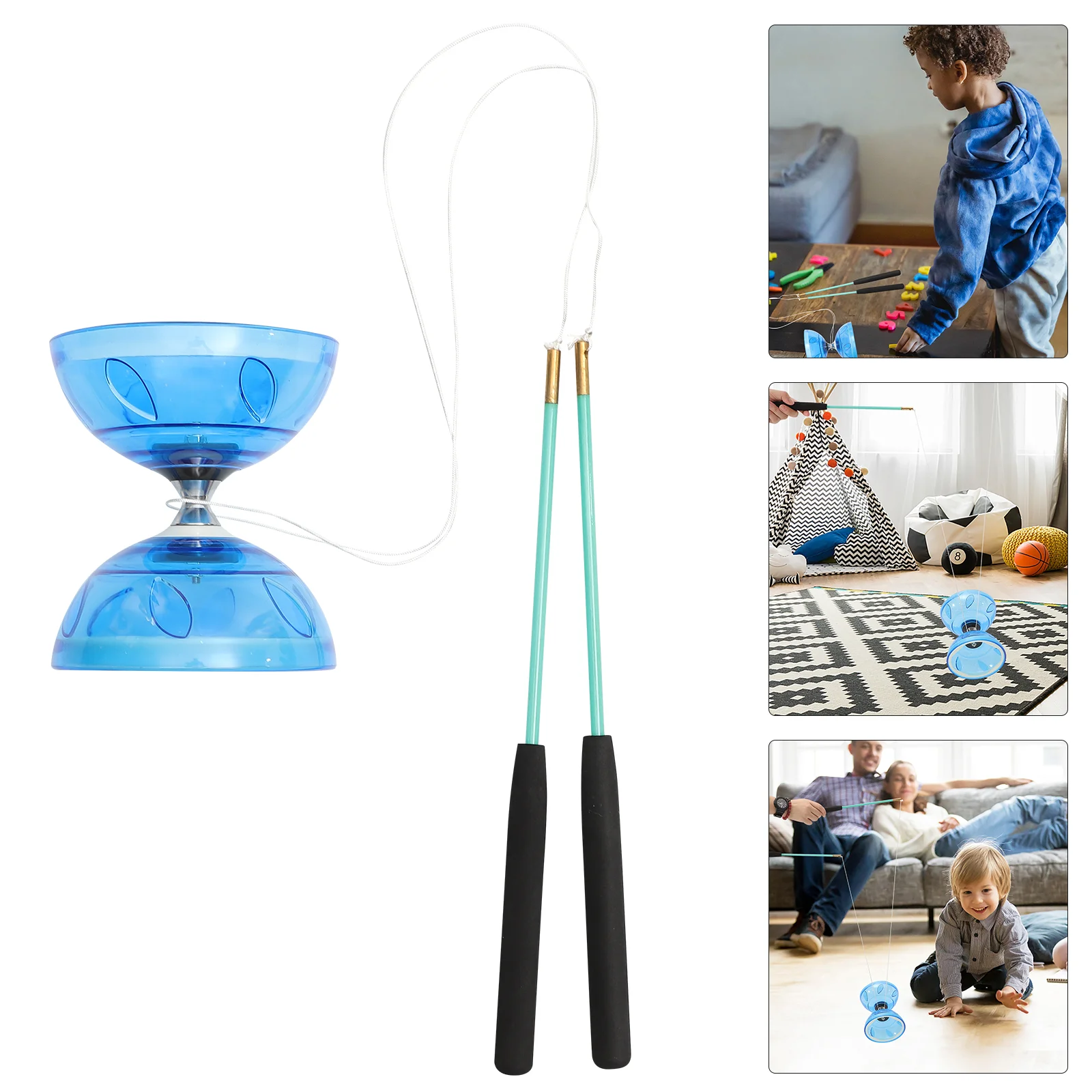 Transparent Soft Rubber Diabolos Chinese Children's Beginner's Living Axis Double-ended Yoyo Diabolo Juggling Fitness Toy
Transparent Soft Rubber Diabolos Chinese Children's Beginner's Living Axis Double-ended Yoyo Diabolo Juggling Fitness Toy