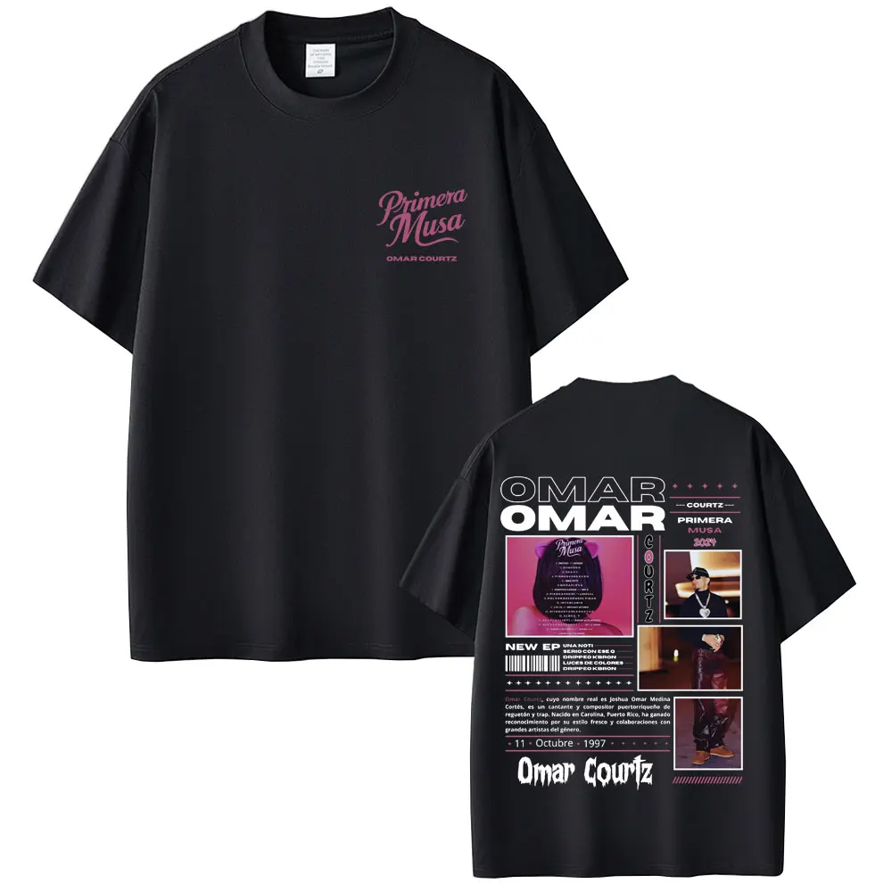 Rapper Omar Courtz Primera Musa Tour 2025 T-shirt Men Women Casual Cotton Vintage T Shirts Fashion Hip Hop Short Sleeve T-shirts
Rapper Omar Courtz Primera Musa Tour 2025 T-shirt Men Women Casual Cotton Vintage T Shirts Fashion Hip Hop Short Sleeve T-shirts
