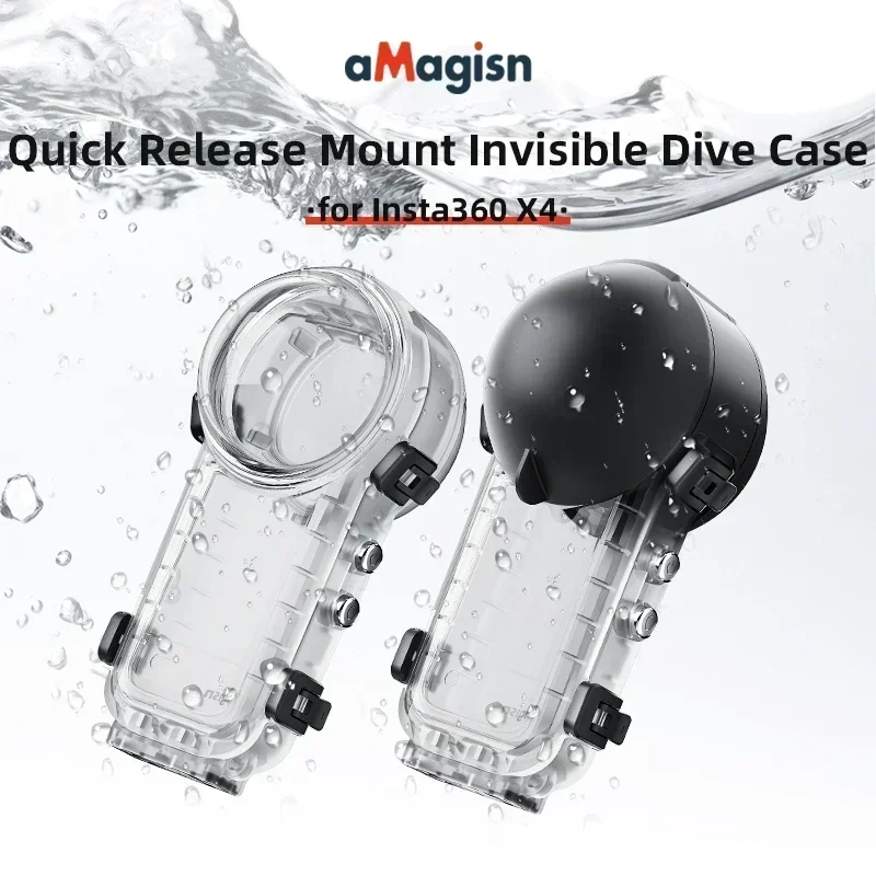 Quick Release Mount Invisible Dive Case for Insta360 X4 Invisible Waterproof Shell Action Camera Accessories
Quick Release Mount Invisible Dive Case for Insta360 X4 Invisible Waterproof Shell Action Camera Accessories
