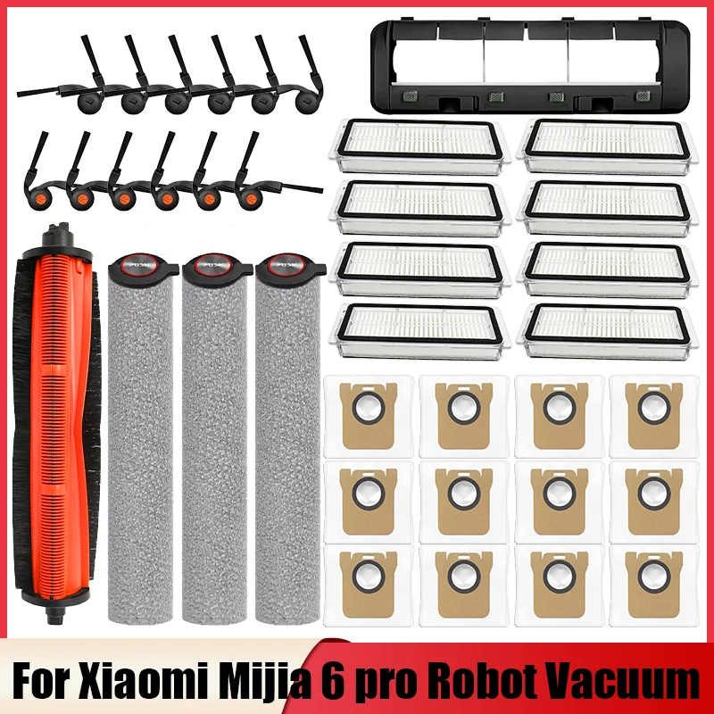 Spare Parts Robot Vacuum Dust Bag For Xiaomi Mijia Robot Vacuum 6 Pro Accessories Main Side Brush Filter Wipe Cloth Dust Bag
Spare Parts Robot Vacuum Dust Bag For Xiaomi Mijia Robot Vacuum 6 Pro Accessories Main Side Brush Filter Wipe Cloth Dust Bag