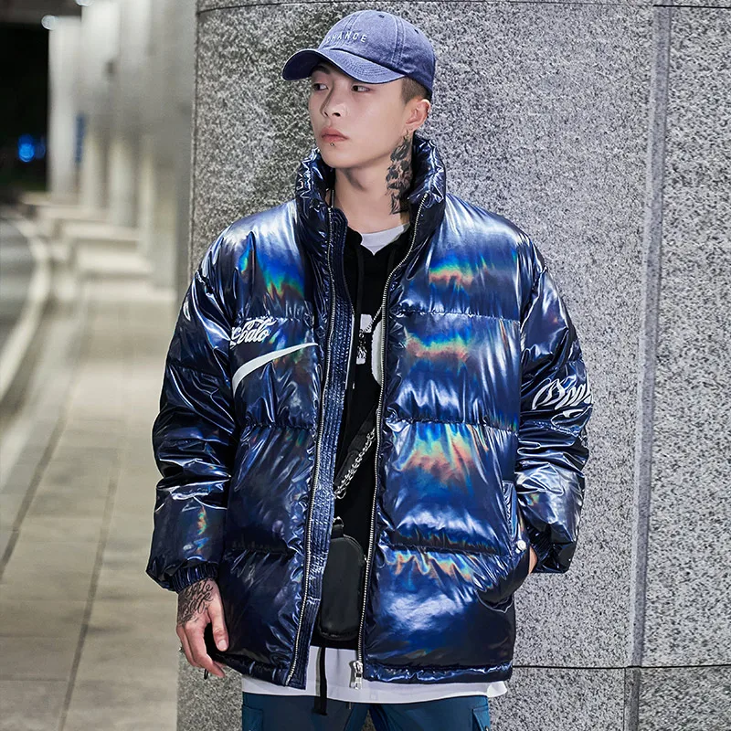 Autumn Winter Short Stand Collar down Jacket Youth Loose Warm Trendy White Duck down Coat for Couples Bright Surface Polyester
Autumn Winter Short Stand Collar down Jacket Youth Loose Warm Trendy White Duck down Coat for Couples Bright Surface Polyester