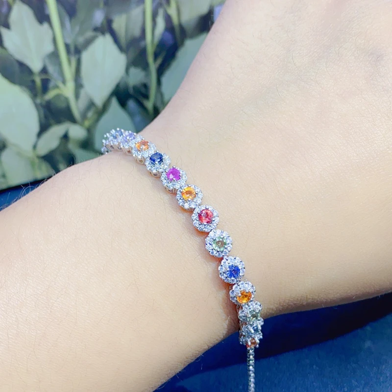 Natural Sapphire Charm Bracelet for women silver 925 jewelry luxury gem stones 18k gold plated free shiping items
Natural Sapphire Charm Bracelet for women silver 925 jewelry luxury gem stones 18k gold plated free shiping items