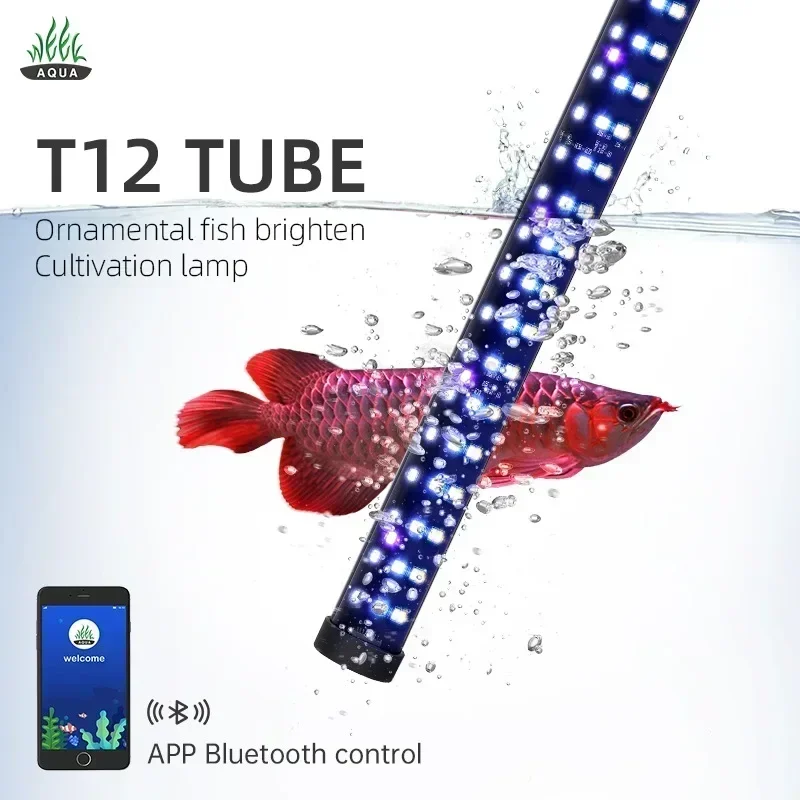 Week Aqua T12 Tube LED FULL SPECTRUM APP Control Bluetooth Lamp Arowana Tanning Light Aquarium Light with Timer
Week Aqua T12 Tube LED FULL SPECTRUM APP Control Bluetooth Lamp Arowana Tanning Light Aquarium Light with Timer