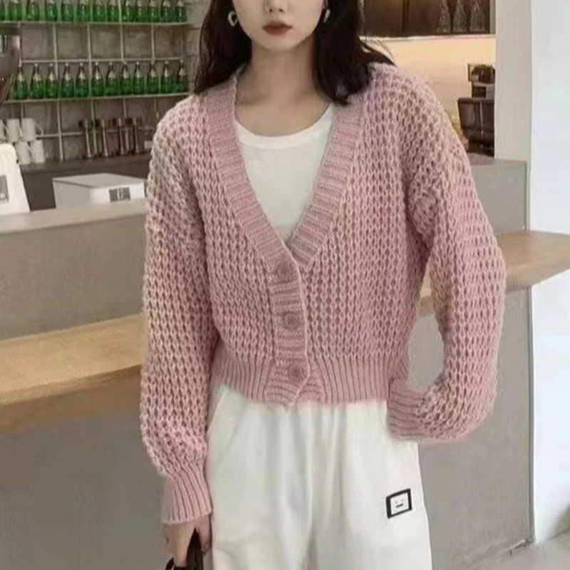 Women's Chunky Knit Cardigan V-neck Button Front Sweater Jacket Soft Warm Woolen Knitwear Teen-girl Autumn Winter Basic Outfit
Women's Chunky Knit Cardigan V-neck Button Front Sweater Jacket Soft Warm Woolen Knitwear Teen-girl Autumn Winter Basic Outfit
