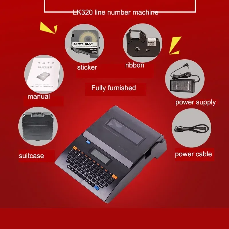 Excellent Tool LK340P Number Tube Printer Heat Shrink Tube Marking Machine Computer Casing Marking Machine Wire Coding Number Tu
Excellent Tool LK340P Number Tube Printer Heat Shrink Tube Marking Machine Computer Casing Marking Machine Wire Coding Number Tu