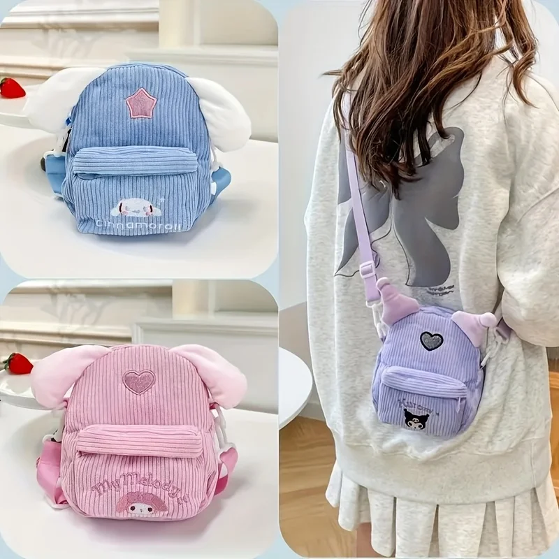 Sanrio Kawaii Corduroy Bag for Women Lightweight Durable Fabric with Adjustable Shoulder Strap Zipper Closure Cute Design
Sanrio Kawaii Corduroy Bag for Women Lightweight Durable Fabric with Adjustable Shoulder Strap Zipper Closure Cute Design