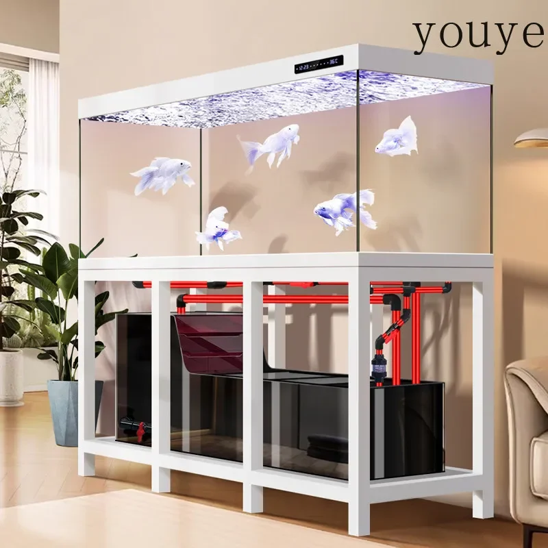 Stainless Steel Frame Fish Tank Without Pipe Fittings Bottom Filter Industrial Dragon Fish Tank Large Ultra-white Glass X32
Stainless Steel Frame Fish Tank Without Pipe Fittings Bottom Filter Industrial Dragon Fish Tank Large Ultra-white Glass X32