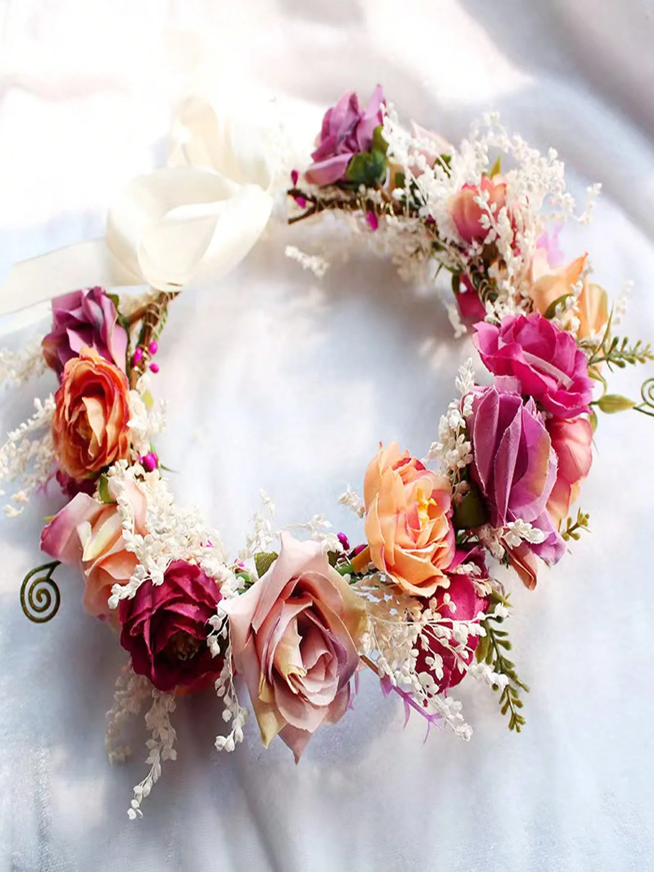 1pc Women Floral Crown Headband With Dried & Artificial Roses, Perfect For Wedding Photography Pink Accessories Tiara Hair Garland Costume Crown, Flower, Bride To Be
1pc Women Floral Crown Headband With Dried & Artificial Roses, Perfect For Wedding Photography Pink Accessories Tiara Hair Garland Costume Crown, Flower, Bride To Be