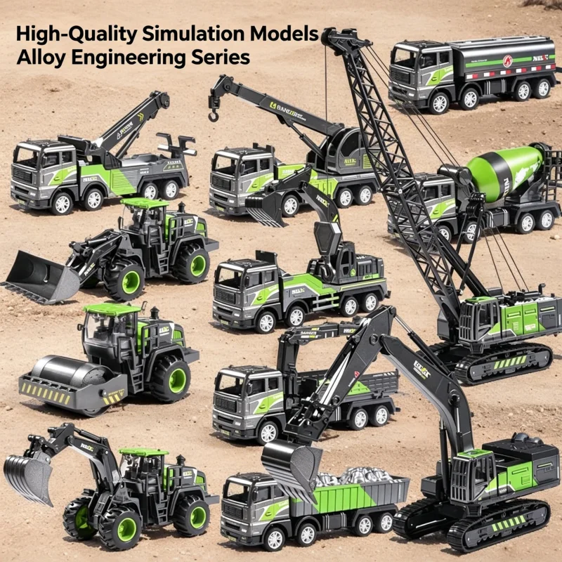 1:50 Alloy Head Engineering Vehicle Diecast Construction Toy Excavator Crane Bulldozer Forklift Model Truck Kids Birthday Gifts
1:50 Alloy Head Engineering Vehicle Diecast Construction Toy Excavator Crane Bulldozer Forklift Model Truck Kids Birthday Gifts