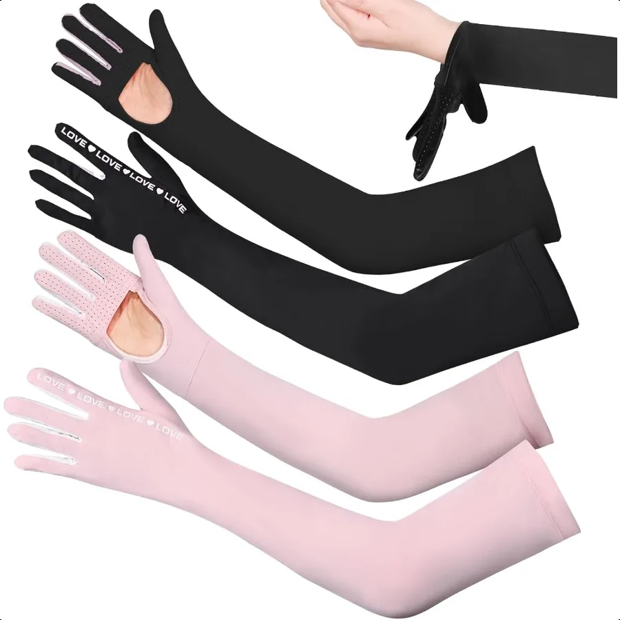 2 Pairs UV Protection Gloves Full Arm Sunblock Gloves with Ventilation Holes Summer Sun Protection Gloves for Driving
2 Pairs UV Protection Gloves Full Arm Sunblock Gloves with Ventilation Holes Summer Sun Protection Gloves for Driving
