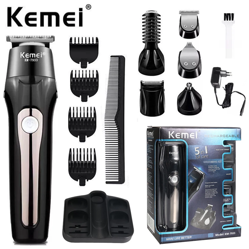 Komei All-in-One Hair Trimmer Men's Grooming Kit Beard Body Electric Hair Clipper Nose Ear Trimmer Hair Clipper Facial Shaver
Komei All-in-One Hair Trimmer Men's Grooming Kit Beard Body Electric Hair Clipper Nose Ear Trimmer Hair Clipper Facial Shaver