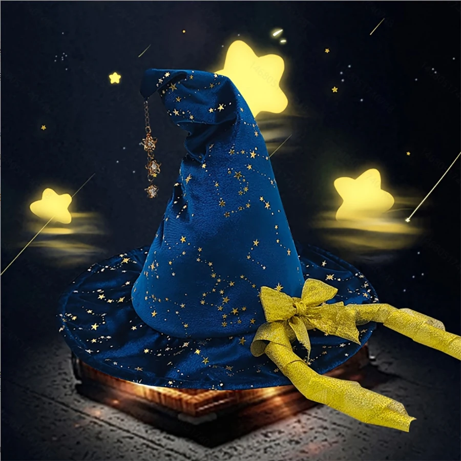 Halloween Hexenbiest hat, Yellow Bow Star Pendant Witch Hat, Handmade dly, Party favors, home decor, holiday look,
Halloween Hexenbiest hat, Yellow Bow Star Pendant Witch Hat, Handmade dly, Party favors, home decor, holiday look,